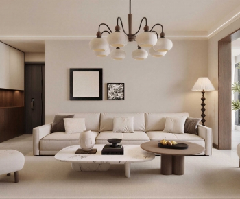 Wabi-sabi Style A Living Room-ID:869093892