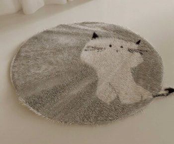 Modern Circular Carpet-ID:798924921