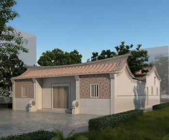 New Chinese Style Building Appearance-ID:240380055