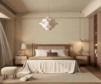 Wabi-sabi Style Bedroom-ID:198374995