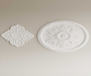 French Style Plaster Carved Top Plate-ID:866576917