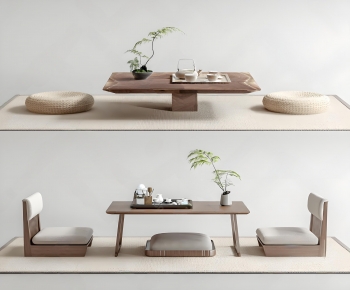 Japanese Style Tea Tables And Chairs-ID:554776912