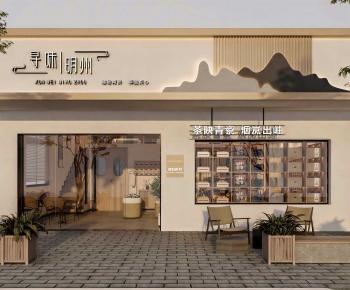 New Chinese Style Facade Element-ID:652060039