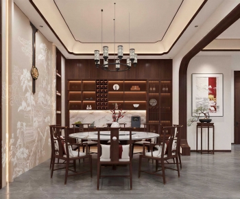 New Chinese Style Dining Room-ID:297101979