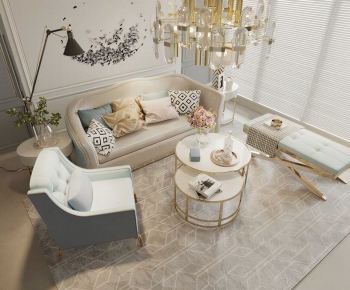 American Style Sofa Combination-ID:241451031