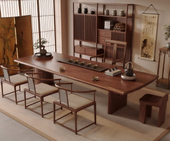 New Chinese Style Tea Tables And Chairs-ID:395021921