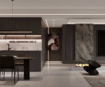 Modern A Living Room-ID:676703936