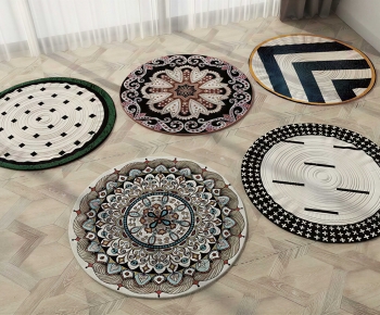 Modern Circular Carpet-ID:370822911