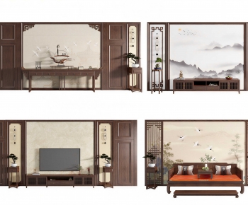 New Chinese Style TV Cabinet-ID:116867072