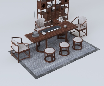 New Chinese Style Tea Tables And Chairs-ID:386776923