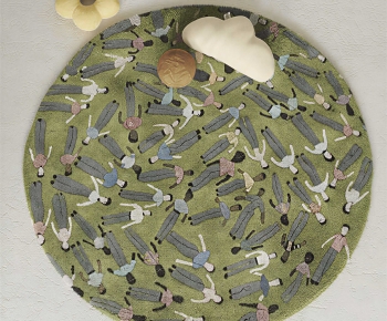 Modern Circular Carpet-ID:459139337