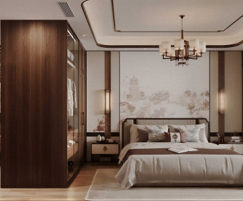 New Chinese Style Bedroom-ID:639152052