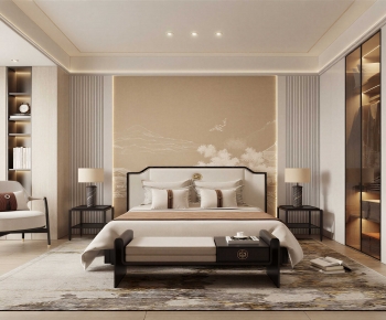 New Chinese Style Bedroom-ID:324661022