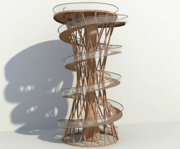 Modern Rotating Staircase-ID:637739907