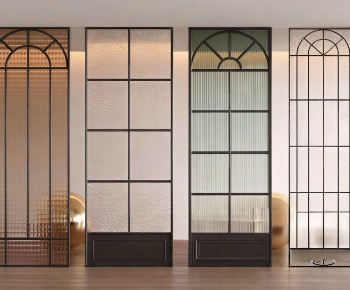 French Style Glass Screen Partition-ID:783005951