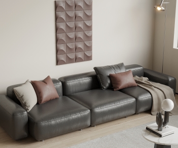 Modern Three-seat Sofa-ID:673589756