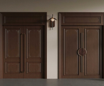 New Chinese Style Double Door-ID:988764059