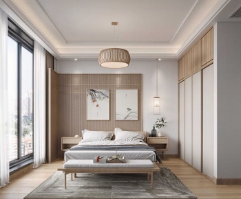 Japanese Style Bedroom-ID:693830017