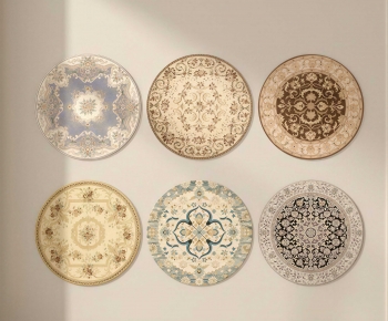 European Style Circular Carpet-ID:134530123