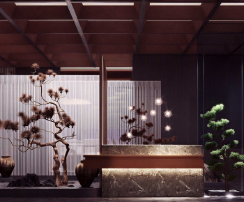 New Chinese Style Lobby Hall-ID:378990894