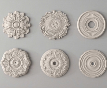 French Style Plaster Carved Top Plate-ID:892868046