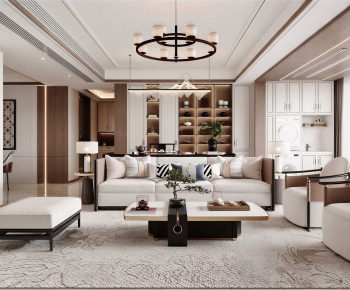 New Chinese Style A Living Room-ID:783000021