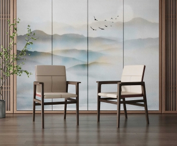 New Chinese Style Lounge Chair-ID:990683082