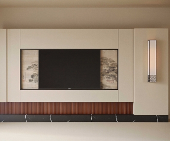 New Chinese Style TV Wall-ID:202794084