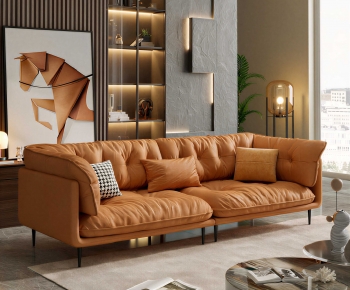 Modern Three-seat Sofa-ID:679857025