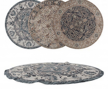 European Style Circular Carpet-ID:553155902