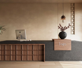 Modern Reception Desk-ID:728127964