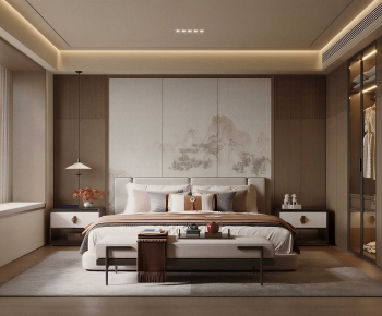 New Chinese Style Bedroom-ID:404613977