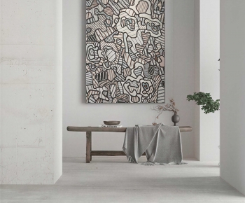 Wabi-sabi Style Console-ID:884495977