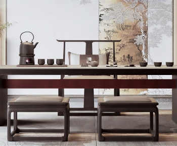 New Chinese Style Tea Tables And Chairs-ID:347887049