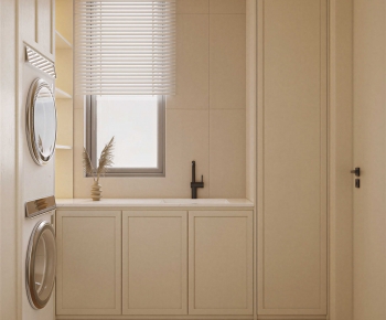 Modern Balcony Laundry Room-ID:488519753