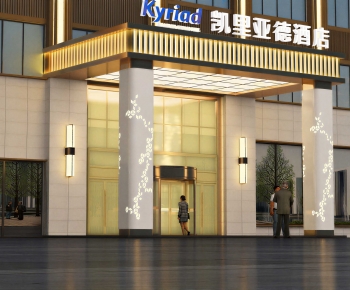 Modern Facade Element-ID:732002972