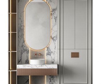 Modern Bathroom Cabinet-ID:401835925