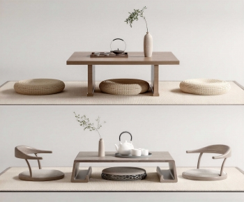 Japanese Style Tea Tables And Chairs-ID:293405063
