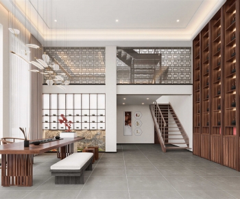 New Chinese Style Teahouse Tea House-ID:936911183