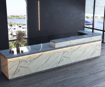 Modern Reception Desk-ID:430425884