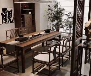 New Chinese Style Tea Tables And Chairs-ID:877262126