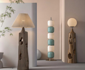 Wabi-sabi Style Floor Lamp-ID:179107906