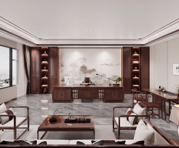 New Chinese Style Manager's Office-ID:599188095