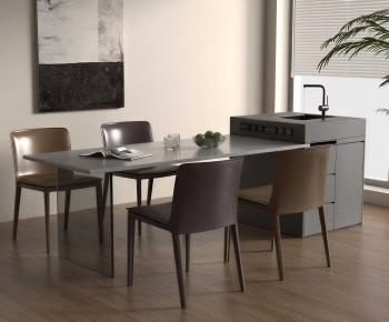 Modern Dining Table And Chairs-ID:705089095