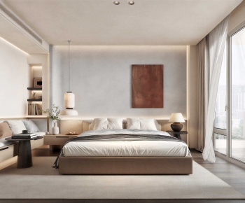 Wabi-sabi Style Bedroom-ID:107748039