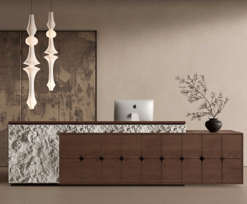 New Chinese Style Reception Desk-ID:446544896