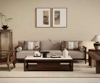 New Chinese Style Sofa Combination-ID:221461061