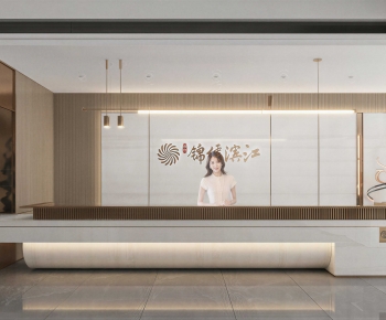 Modern Reception Desk-ID:492835043