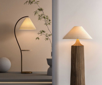 Wabi-sabi Style Floor Lamp-ID:120944988