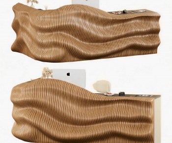 Modern Reception Desk-ID:628107071